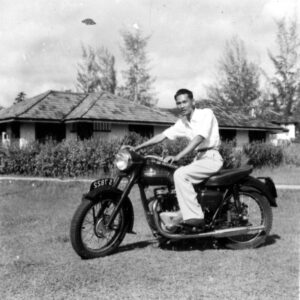 1959 - Woon Khai Boon on Motorbike