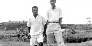 1959 - with Paul and JTS aerial field behind