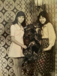 1970 Mary Chan with friend