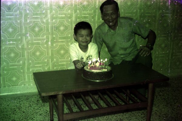 1980 Celebrating David Woon 8th Birthday at Ghim Moh