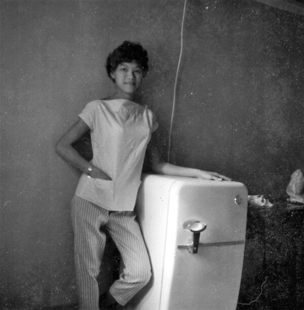 Chan Yee Keng at Dining Room with fridge