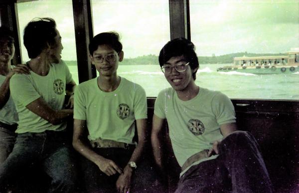 On the way to Puala Tekong by ferry