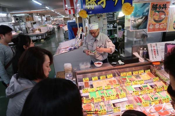 Kushiro Washo Market Breakfast Stall