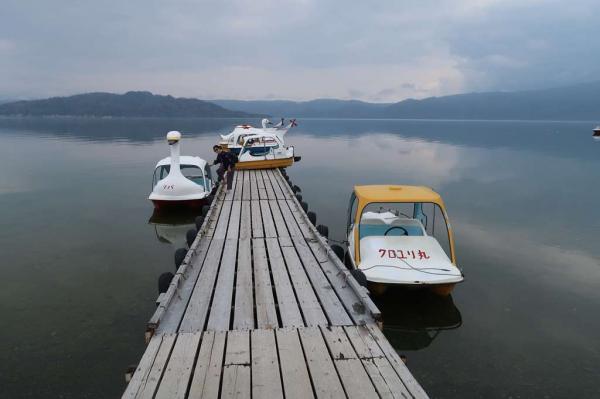 Sunayo Onsen Lake Pier