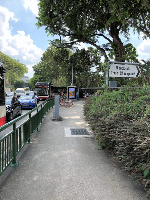 2019 Bus Stop outside Singapore Train Station