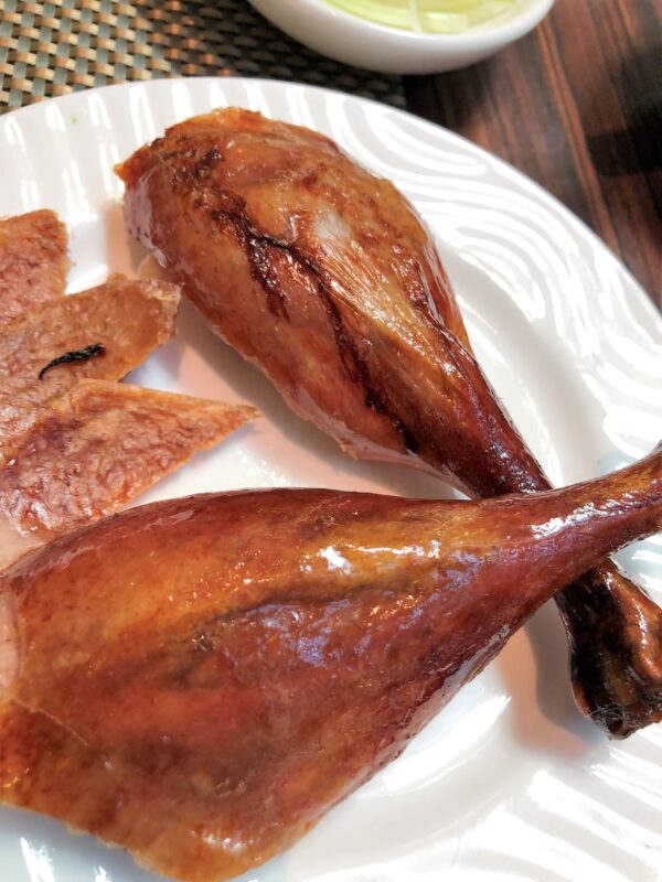 Crispy on the outside and tender in the inside Peking Duck Drum Sticks