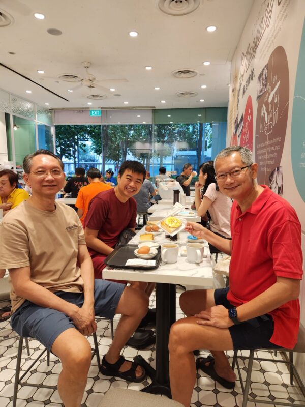 2023 Brothers meeting at Yew Tee Toast Box