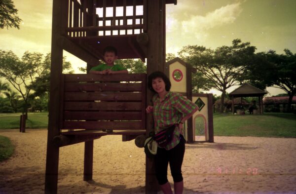 1991 Childcare outing with Derrick and Eric at Malaysia