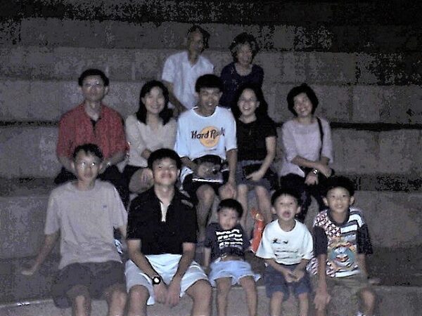 Woon Family on a night walk