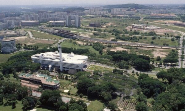1970s to 2020 Jurong East, from direction of Jurong Town Hall