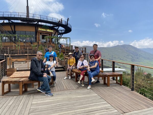 Exciting drive up hill to Bromo Hillside Cafe 360, Malang