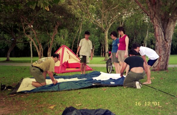 2001 Chan Family Camping at East Coast Park