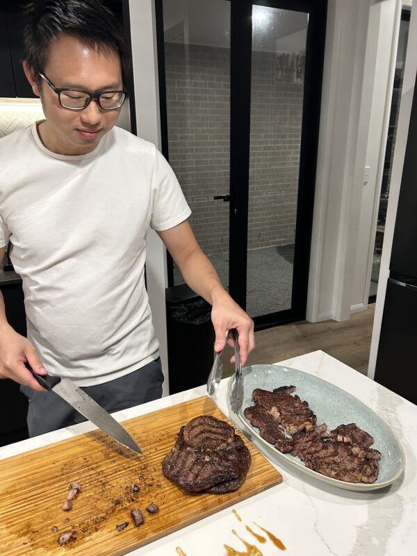 Marbled Australian Beef for steak dinner
