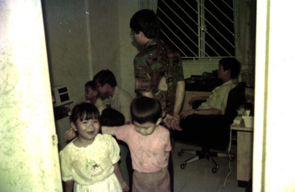 1985 House warming celebration at our first home Jurong West Block 417