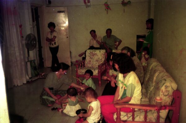 1989 Derrick birthday party three years old