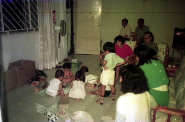 1989 Derrick birthday party three years old