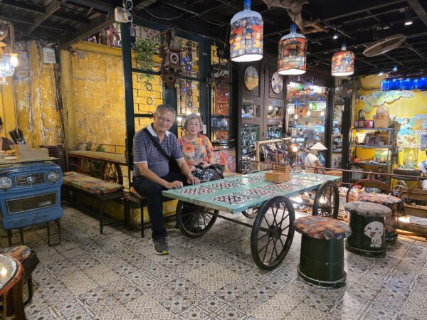 Day 4 - Inside Hidden Gem Cafe, Hanoi Vietnam