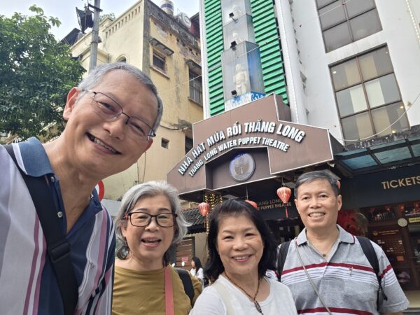 Day 1 - Attending our first local show - Thang Long Water Puppet Theater Entrance